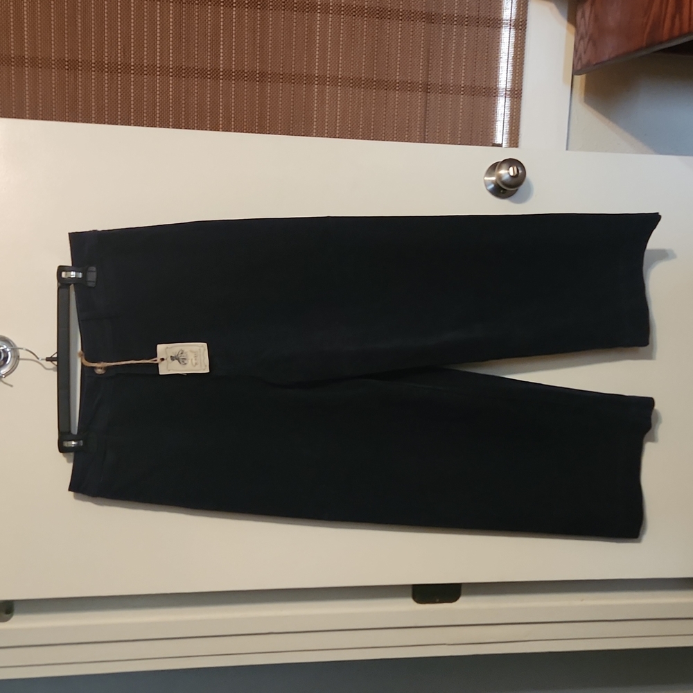 Easel Navy corduroy Crop pants